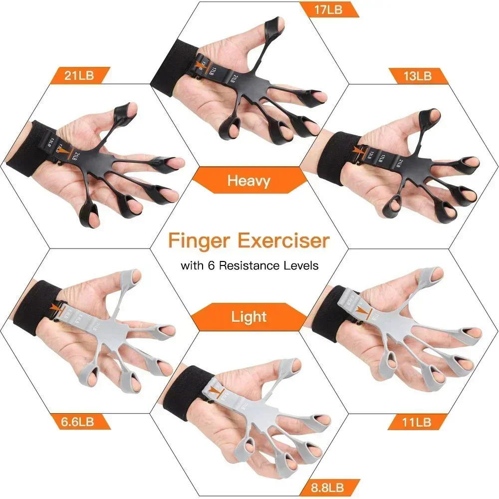 Renforceur de poignée, outils physiques, guitare, entraîneur de doigts, entraînement et exercice, gymnastique, résistance au 6ème niveau, extenseur de Gripster - AliExpress 18 – Image 4